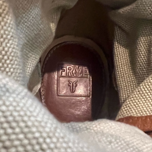 Frye leather and canvas wedge boots Sz 8 - Picture 3 of 13